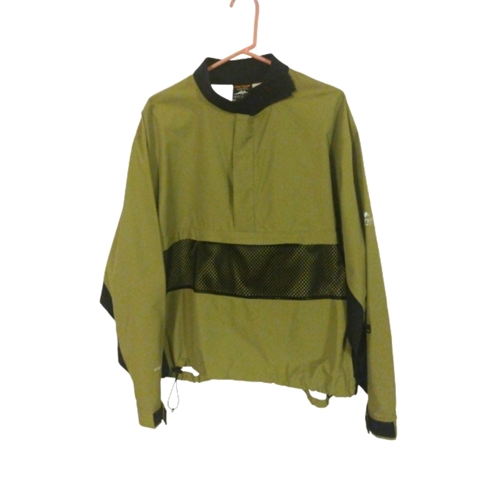 Pac Tech Unisex Windbreaker Jacket Pacific Trails Unisex Green Black w. Mesh XXL
